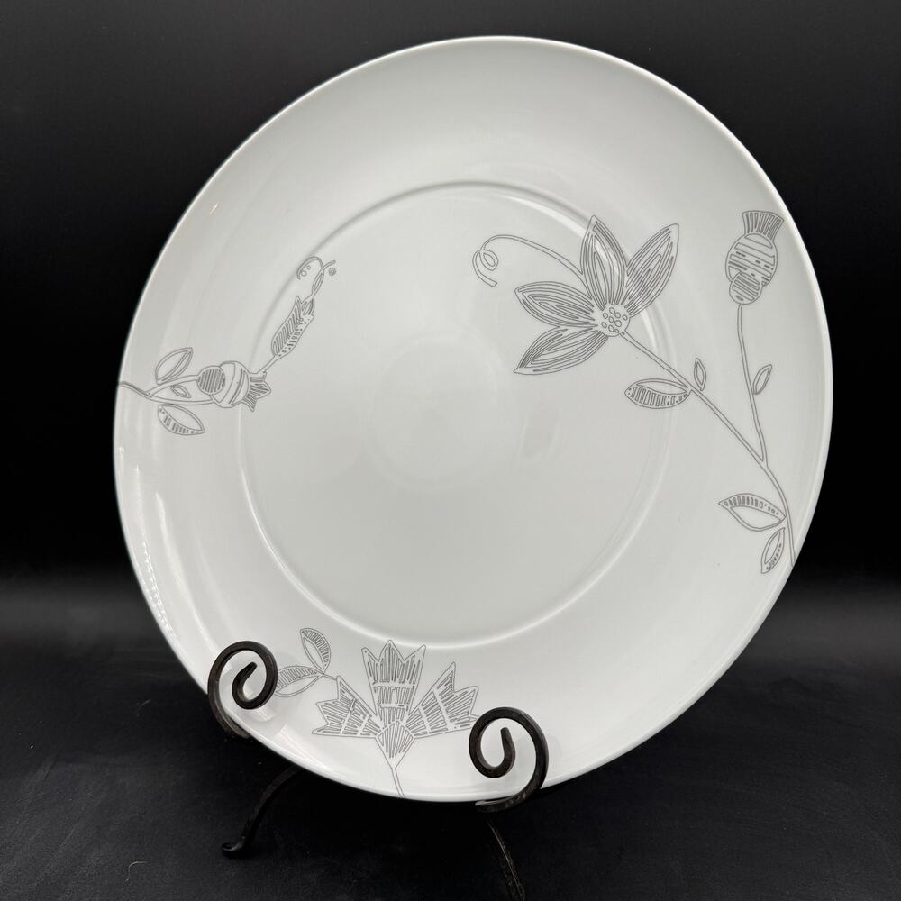 Crate & Barrel Platter Chop Plate Kemi Pattern 15"
